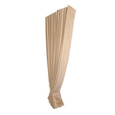 BEIGE VÄNDBARA PLITSERAD BENELUX SKIFTSGARDINER 2