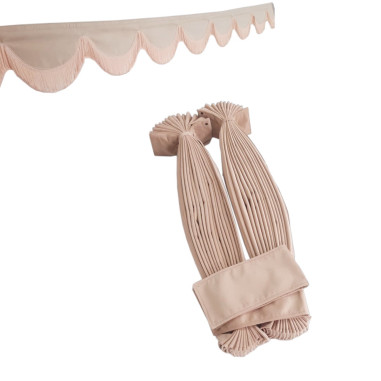 BEIGE REVERSIBLE PLEATED BENELUX SHIFT TRUCK CURTAINS