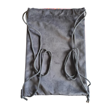 RED BACKPACK BAG IN DANISH PLUSH STYLE