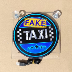 LIGHTBOX USB 17x17 FALSO TAXI LED ILUMINADO TABLERO DELUXE