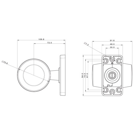 FEHÉR PIROS LED TISZTÍTÓLÁMPA RÖVID KARON FRISTOM FT-147 AB/C LED