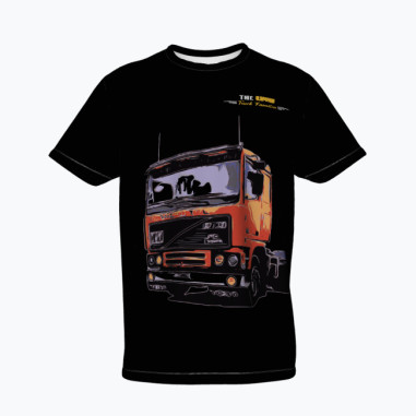 HET TRUCK FAMILIA OUDE SCHOOL T-SHIRT MET VOLLEDIGE PRINT