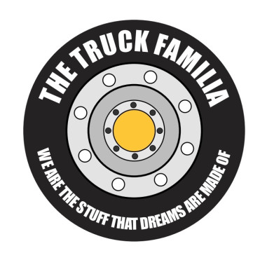 ADESIVO THE TRUCK FAMILIA, TONDO, CERCHIO 8CM