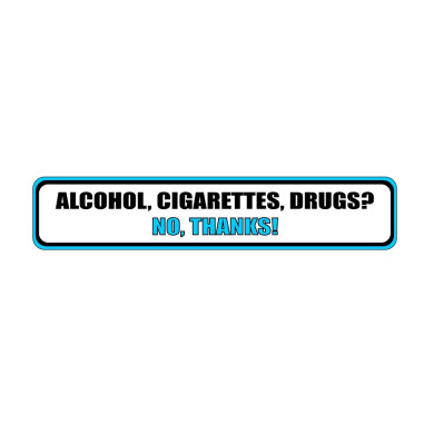 ALCOHOL CIGARETTES  MAtrica 15x3cm