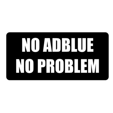 ADESIVO 15x7CM "NO ADBLUE NO PROBLEM"