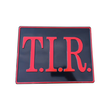 BLACK AND RED EMBOSSED TIR BOARD