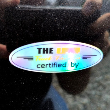 HOLOGRAMKLISTERMÄRKE "CERTIFIED BY THE TRUCK...