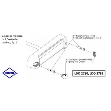 STROBE LED WARNING LAMP 12/24V LDO 2780 FLASHING