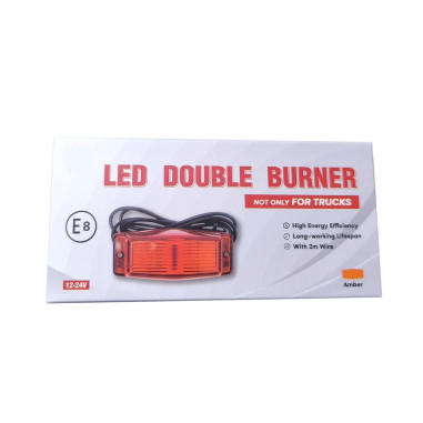 DOUBLE BURNER LED LAMPA ORANGE DTS