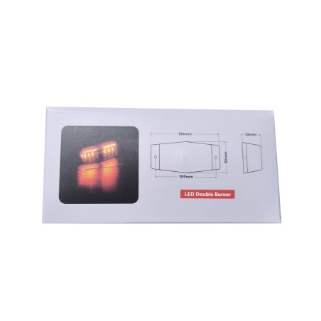 LAMPE LED DOUBLE BURNER ORANGE DTS