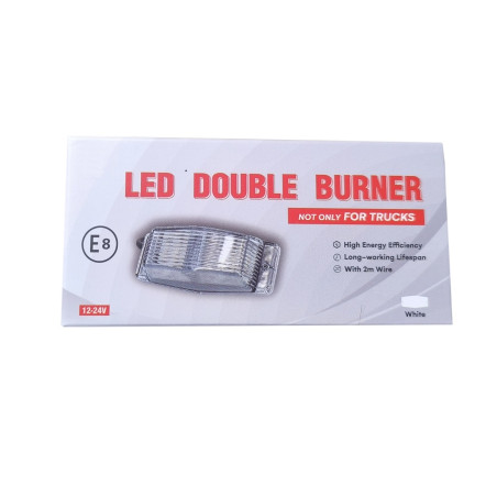 DOUBLE BURNER LED LAMP WHITE DTS