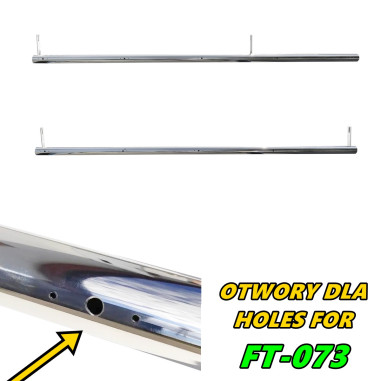 VOLVO FH4 FH5 STAINLESS SIDE BARS WITH LED HOLES
