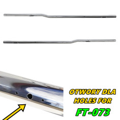 Para DAF XF 106 TUBERÍA LATERAL INOX CON ORIFICIOS PARA LED 2