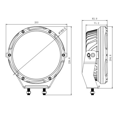L3426 LED FÉNYSZÓRÓ + STROBOSKÓP