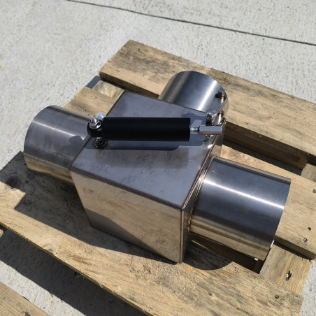 T DI SCARICO VALVOLA IN ACCIAIO INOSSIDABILE DA 129 MM