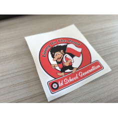 "LIVING ON THE ROAD PL" STICKER 8 cm 2