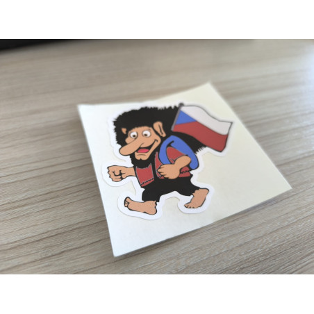 TROLL CZECH REPUBLIC STICKER 8cm