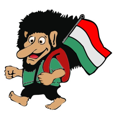 TROLL HUNGARY STICKER 8cm