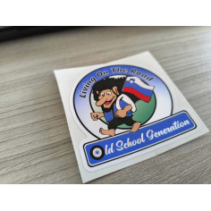 "LIVING ON THE ROAD SLO" STICKER 8cm 2