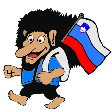 TROLL SLOVENIA STICKER 8cm