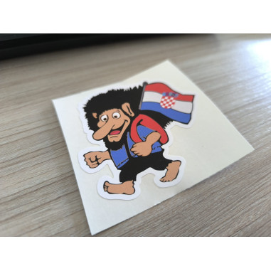 NÁLEPKA TROLL CHORVATSKO 8cm