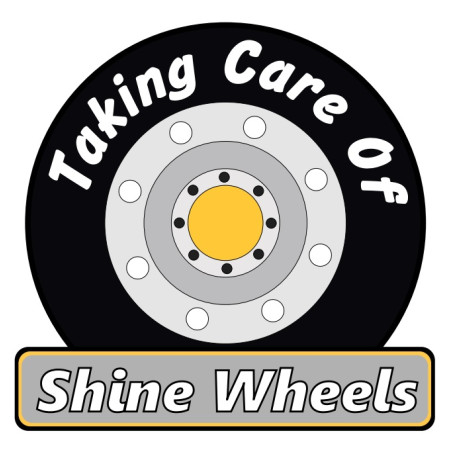 PEGATINA "SHINE WHEELS" 8cm