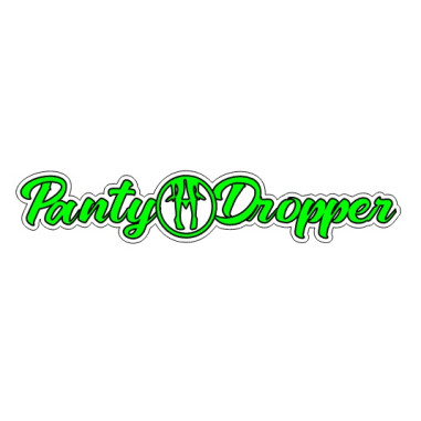 AUTOCOLLANT "PANTY DROPPER" VERT 15cm