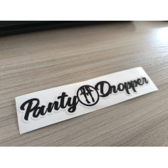 NÁLEPKA "PANTY DROPPER" ČERNÁ 15cm 2