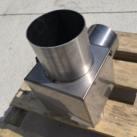 TRÓJNIK WYDECHU 114MM STAL NIERDZEWNA ZAWÓR