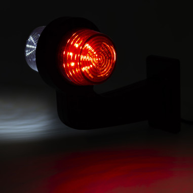 LEFT LED MARKER LAMP WHITE RED BROKEN LD...