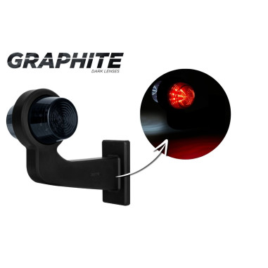 RECHTER LED-CONTRASLICHT, WIT ROOD, GEBOGEN LD 2587/GRAPHITE