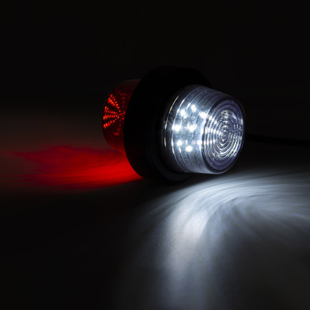 LED MARKER LAMP WHITE RED SHORT LD 2588/GRAPHITE