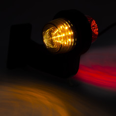 LEVÉ DEKORATIVNÍ LED LAMPA ORANŽOVO-ČERVENÁ LD 2620/GRAPHITE 2