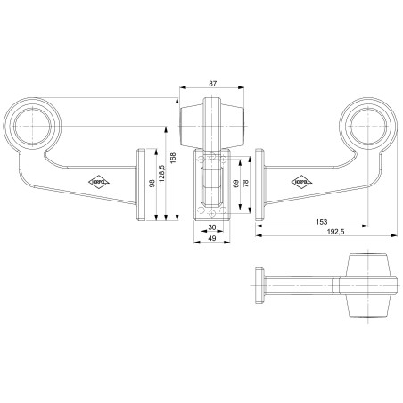 VÄNSTER DEKORATIV LED-LAMPA ORANGE-RÖD LD 2620/GRAPHITE