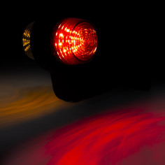 LÁMPARA LED DECORATIVA DERECHA NARANJA-ROJO LD 2621/GRAPHITE 2