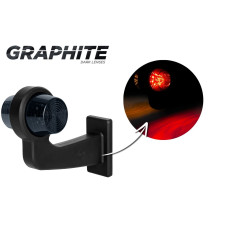 LÁMPARA LED DECORATIVA DERECHA NARANJA-ROJO LD 2621/GRAPHITE