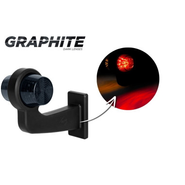 LAMPE LED DÉCORATIVE DROITE ORANGE-ROUGE LD 2621/GRAPHITE