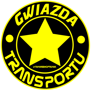 GWIAZDA TRANSPORTU STICKER 10 CM