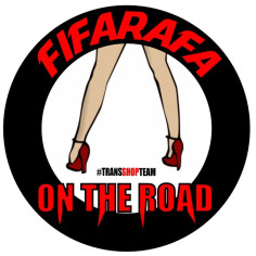 ADESIVO "FIFARAFA ON THE ROAD" 8CM