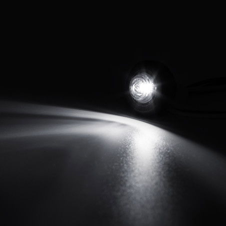 BIAŁA LAMPA OBRYSOWA WCISKANA GRAPHITE DYMIONY KLOSZ