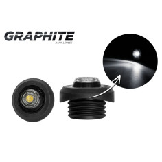 WHITE MARKER LAMP PUSHED INTO PIPE SMOKED LAMPSHADE LD...