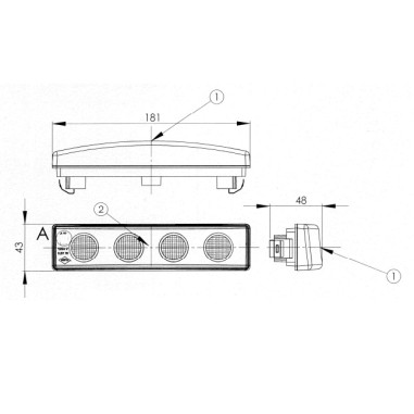 RÖKRYSSNINGSLAMPA SCANIA BLENDS LED VIT LD...