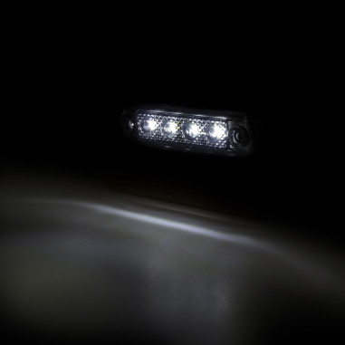 WHITE MARKER LAMP, STRAIGHT BASE + CURVED...