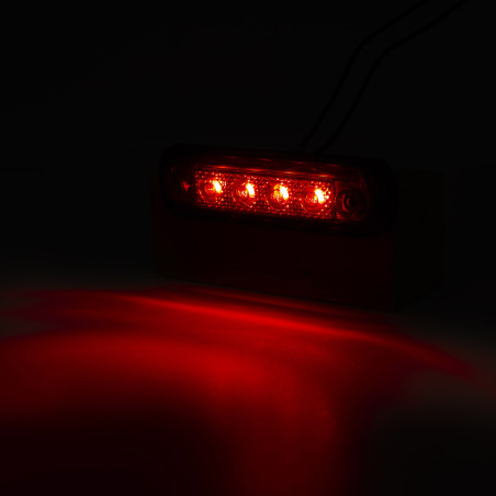 LAMPE DE CLARIFICATION ROUGE, BASE DROITE + POUR TUYAU, LAMPE FUMÉE