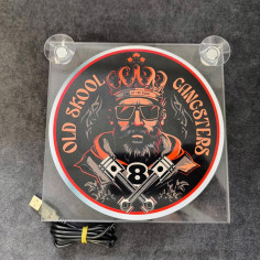 LIGHTBOX USB 17x17 "OLD SKOOL GANGESTERS" PLACA ILUMINADA...