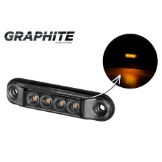 ROOK ORANJE LED OPLICHTINGSLAMP SLIM 4 DIODES LD...