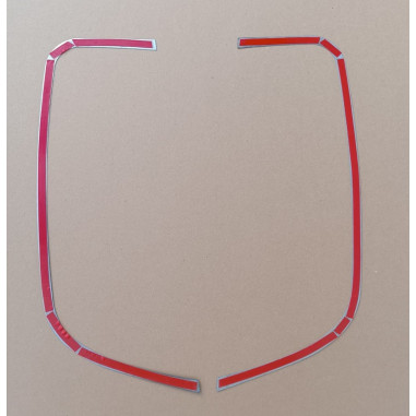 Voor DAF XF 106 E6 DECOR CHROME CORNER velg