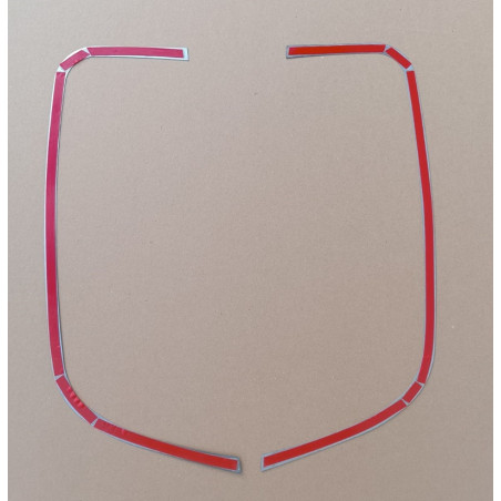 Voor DAF XF 106 E6 DECOR CHROME CORNER velg