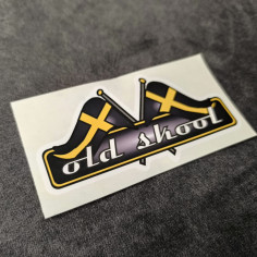 ADESIVO "BANDIERE NERE OLD SKOOL" 12CM 2