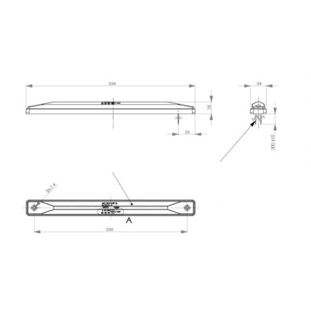LÁMPARA DE LIQUIDACIÓN LED ROJA 25CM, BEBÉ LD 999